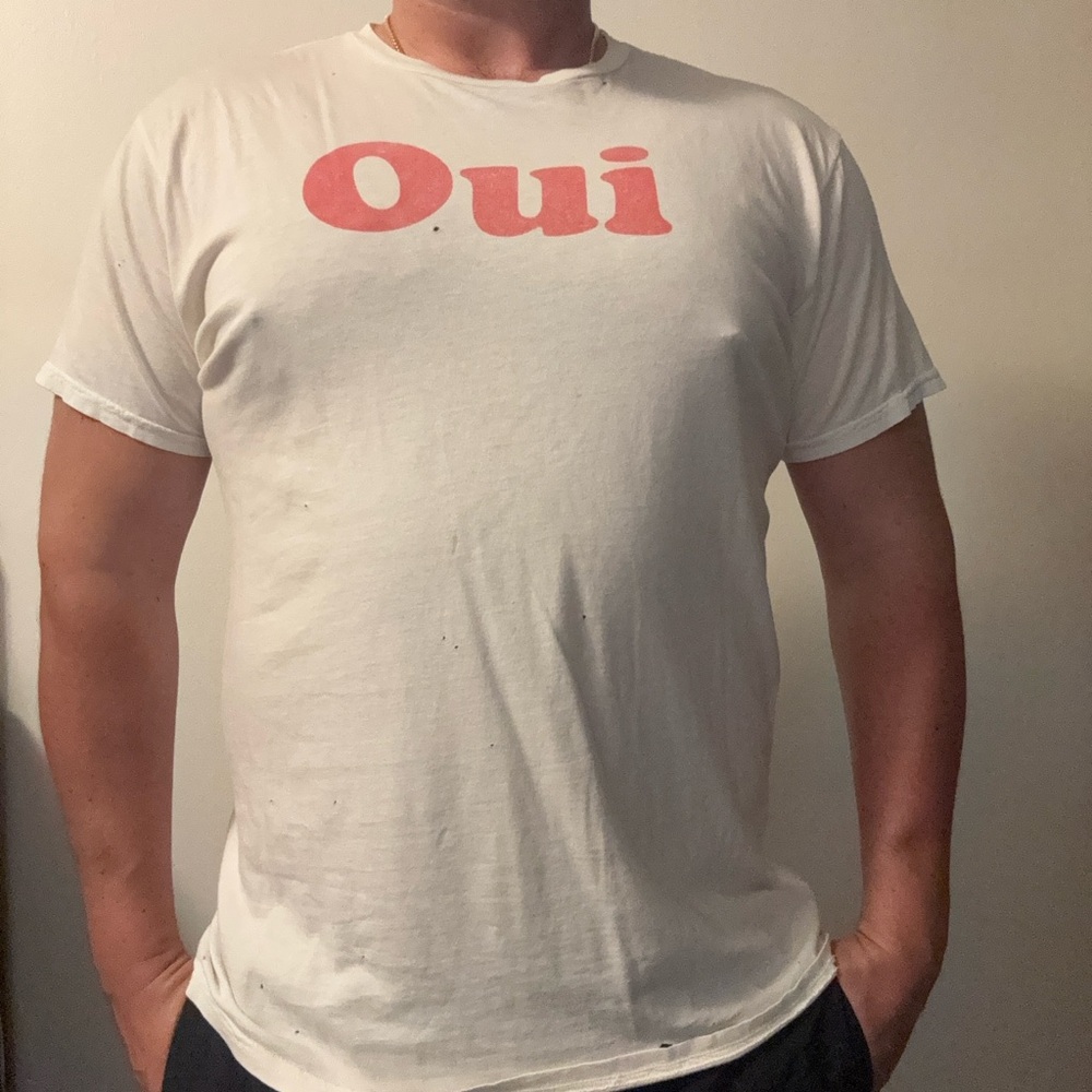 Retrobrand LA distressed oui shirt